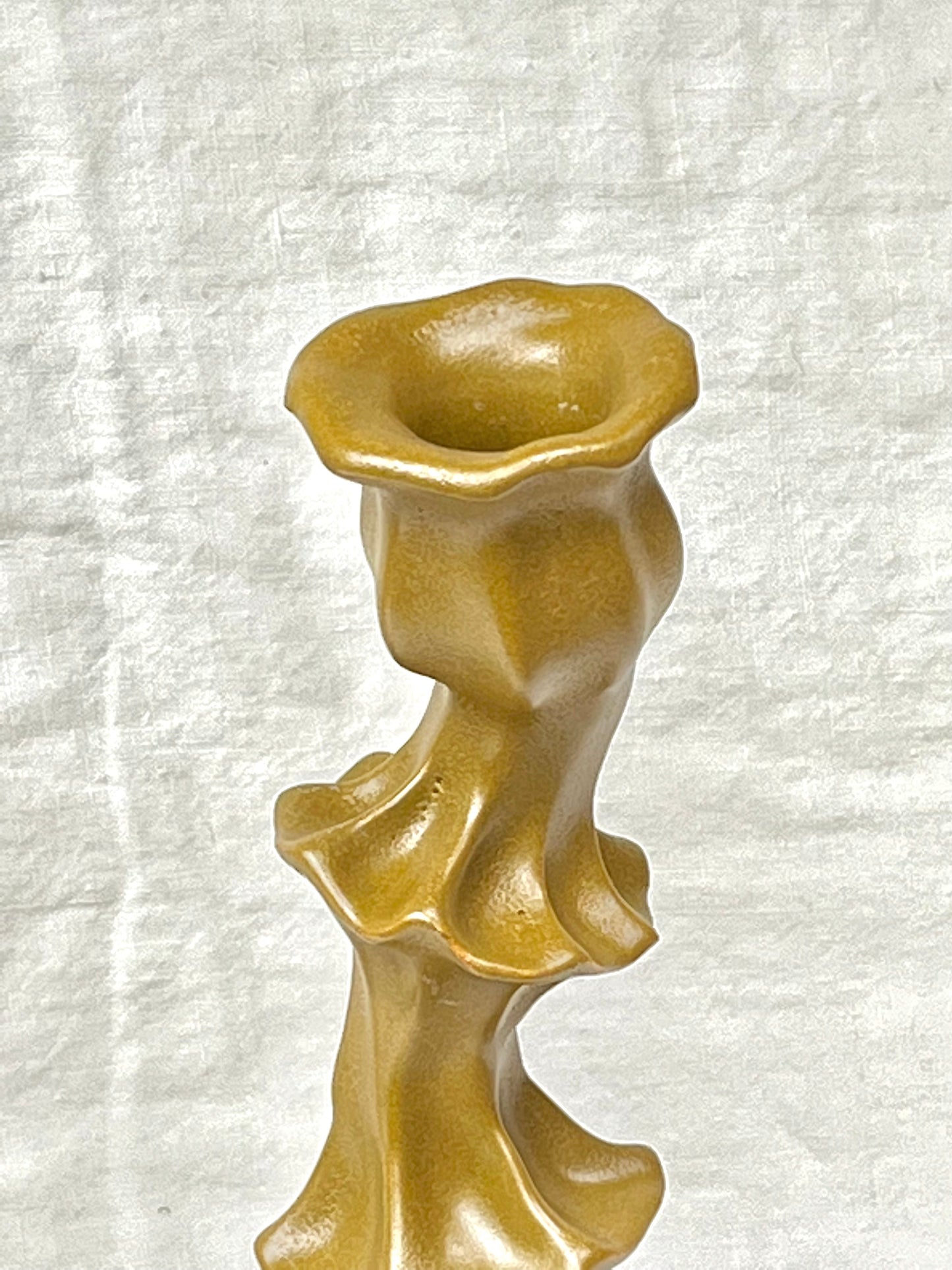 Datura Candlesticks -Ochre