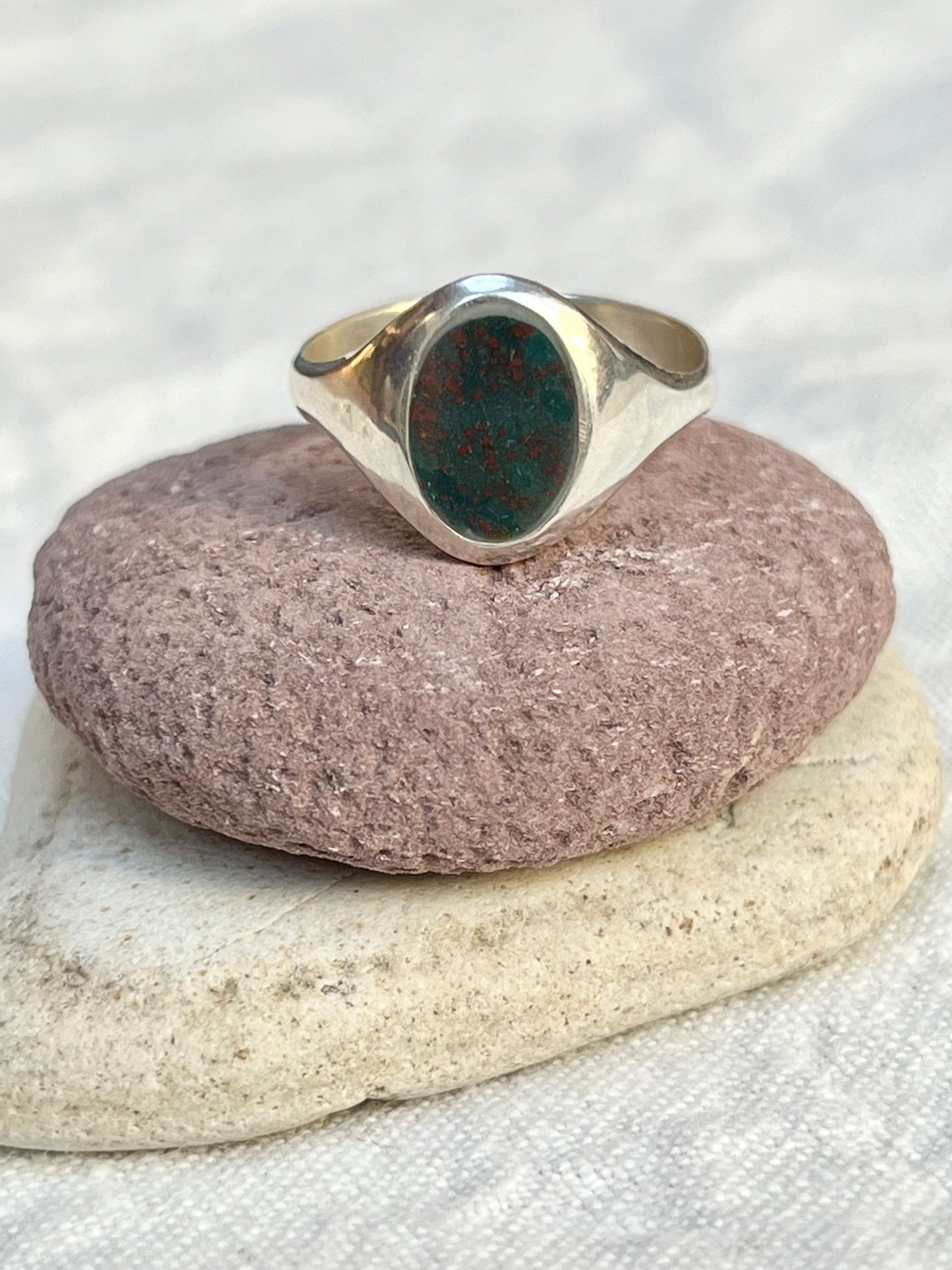 Narrow Bloodstone Signet